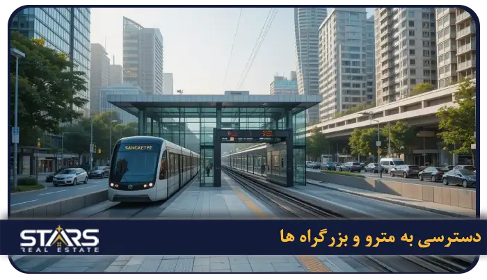 دسترسی به مترو و بزرگراه ها