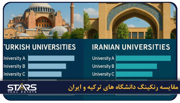 مقایسه تحصیل در ترکیه با تحصیل در ایران؛شرایط، هزینه ها و مزایا در ۲۰۲۵ 1 مقایسه رنکینگ دانشگاه های ترکیه و ایران