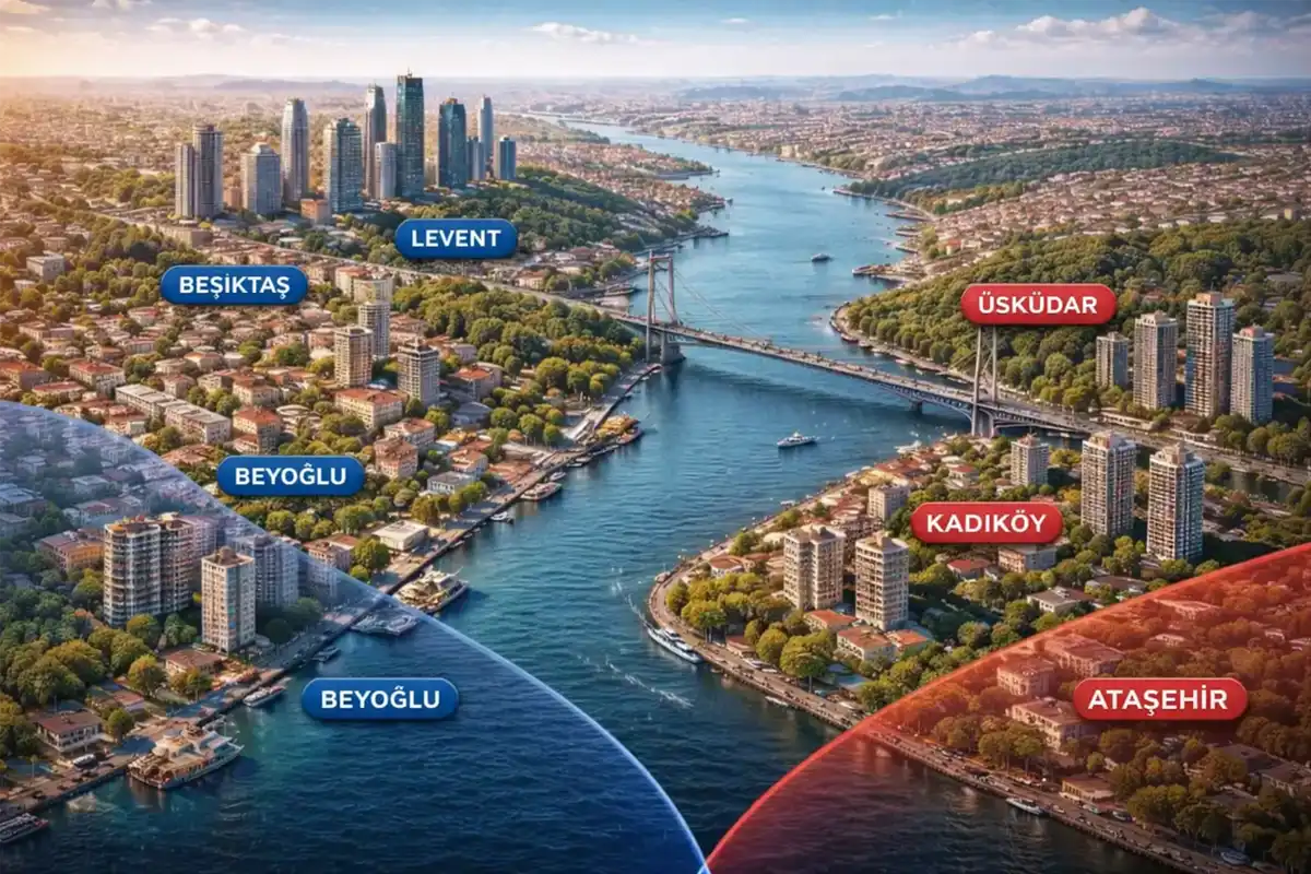 مناطق استانبول برای خرید ملک 2 نقشه مناطق استانبول برای خرید خانه و سرمایه گذاری ملکی